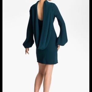 Skaist Taylor Laura Drape Back Black Dress